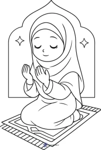 5 کاربرگ رنگ آمیزی دخترانه ماه رمضان 4 کاربرگ رنگ آمیزی دخترانه ماه رمضان