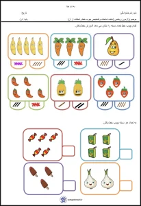 آزمون ریاضی شناخت و استفاده از چوب خط پایه اول 3 آزمون ریاضی شناخت و استفاده از چوب خط پایه اول