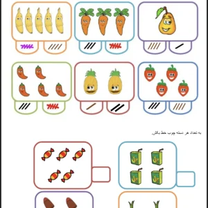 آزمون ریاضی شناخت و استفاده از چوب خط پایه اول