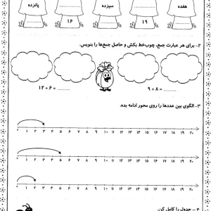 تمرین ریاضی تم 17 کلاس اول