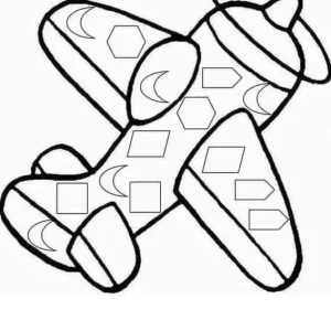 رنگ آمیزی با الگو اشکال هندسی پایه اول دبستان