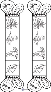 کاربرگ رنگ آمیزی چرخه زندگی پروانه