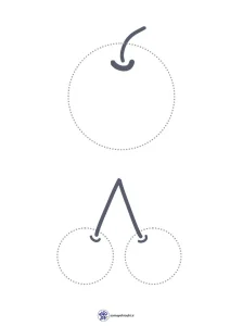 کاربرگ‌ تمرین خطوط منحنی و دایره‌ای اول ابتدایی