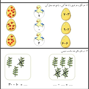 آزمون عملکردی ریاضی اول دبستان نوبت دوم