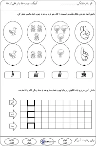 ارزشیابی ریاضی خرداد ماه کلاس اول