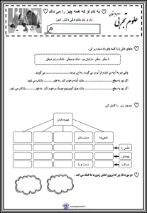 ارزشیابی علوم سوم دبستان خردادماه 1 ارزشیابی علوم سوم دبستان خردادماه