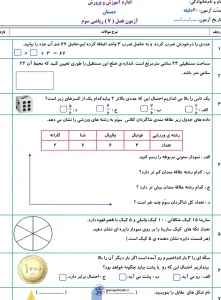 مرور ریاضی سوم ابتدایی فصل ۷ با جواب